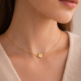 Evara™ Minimal Clover Gold Bracelet