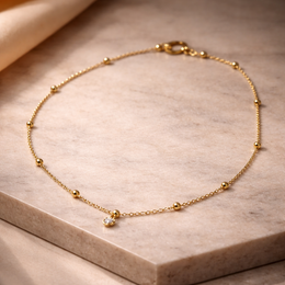 Evara™ Minimal Crystal Bead Necklace