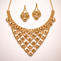 Evara™ Regal Cascade Necklace Set