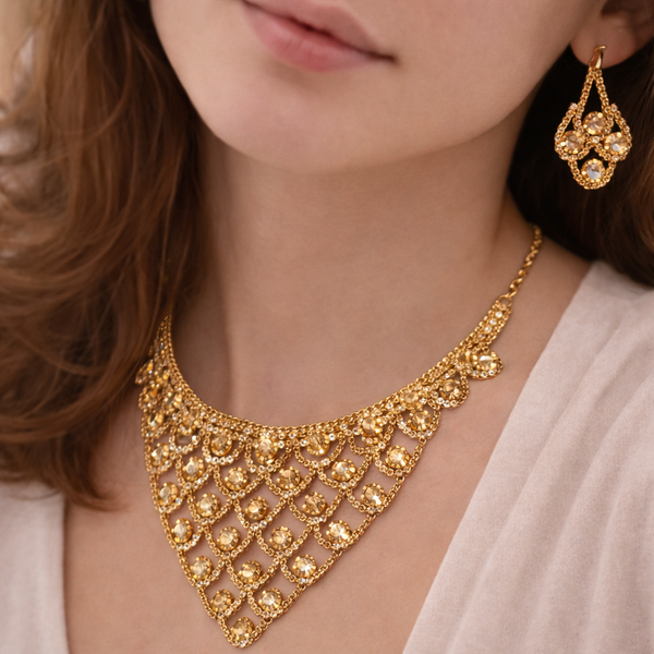 Evara™ Regal Cascade Necklace Set
