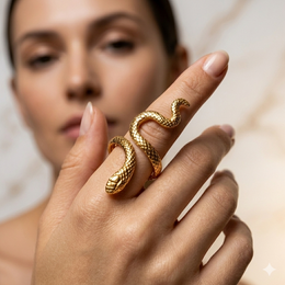 Evara™ Serpent Wrap Statement Ring